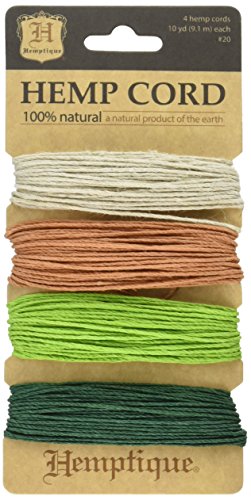 Hemptique 20 kg, mittlere Stärke, Hanf, 4-er Set, Dream Feld, Mehrfarbig